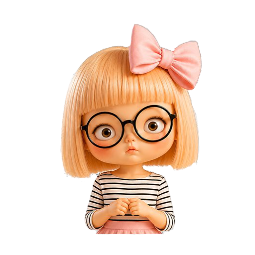 Lía Bow con cara de mente en blanco